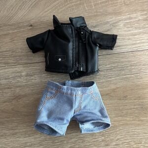 Disney Store nuiMOs Outfit Biker Jacket and Jeans‎ Set Soft Toy Small Preowned